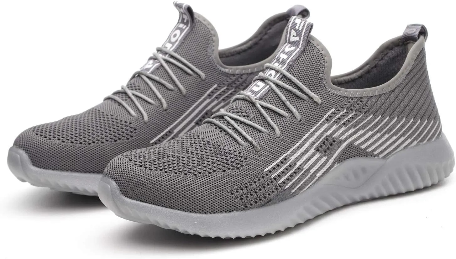 Work Shoes Steel Toe Safety Shoes Puncture Proof Construction Shoes Comfortable Non-Slip Sneakers