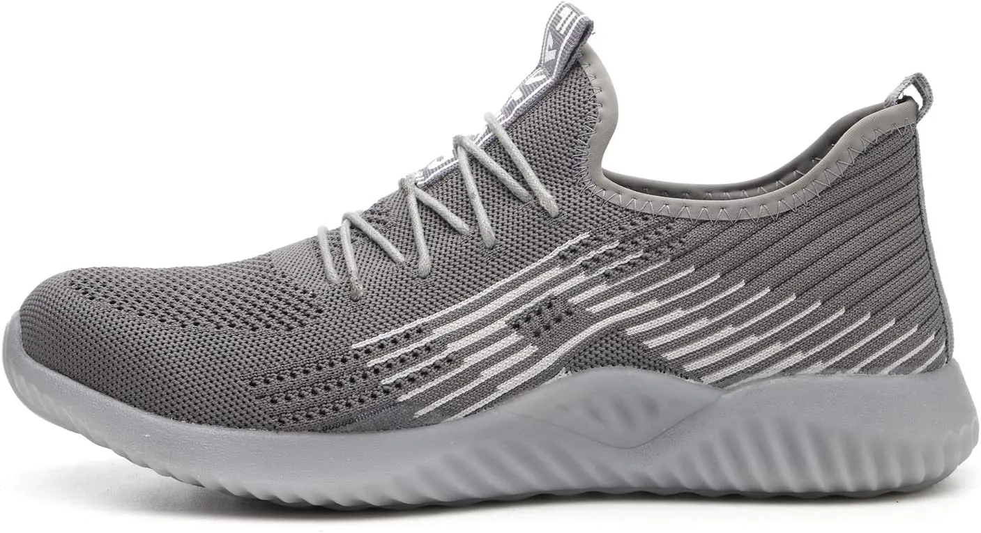 Work Shoes Steel Toe Safety Shoes Puncture Proof Construction Shoes Comfortable Non-Slip Sneakers