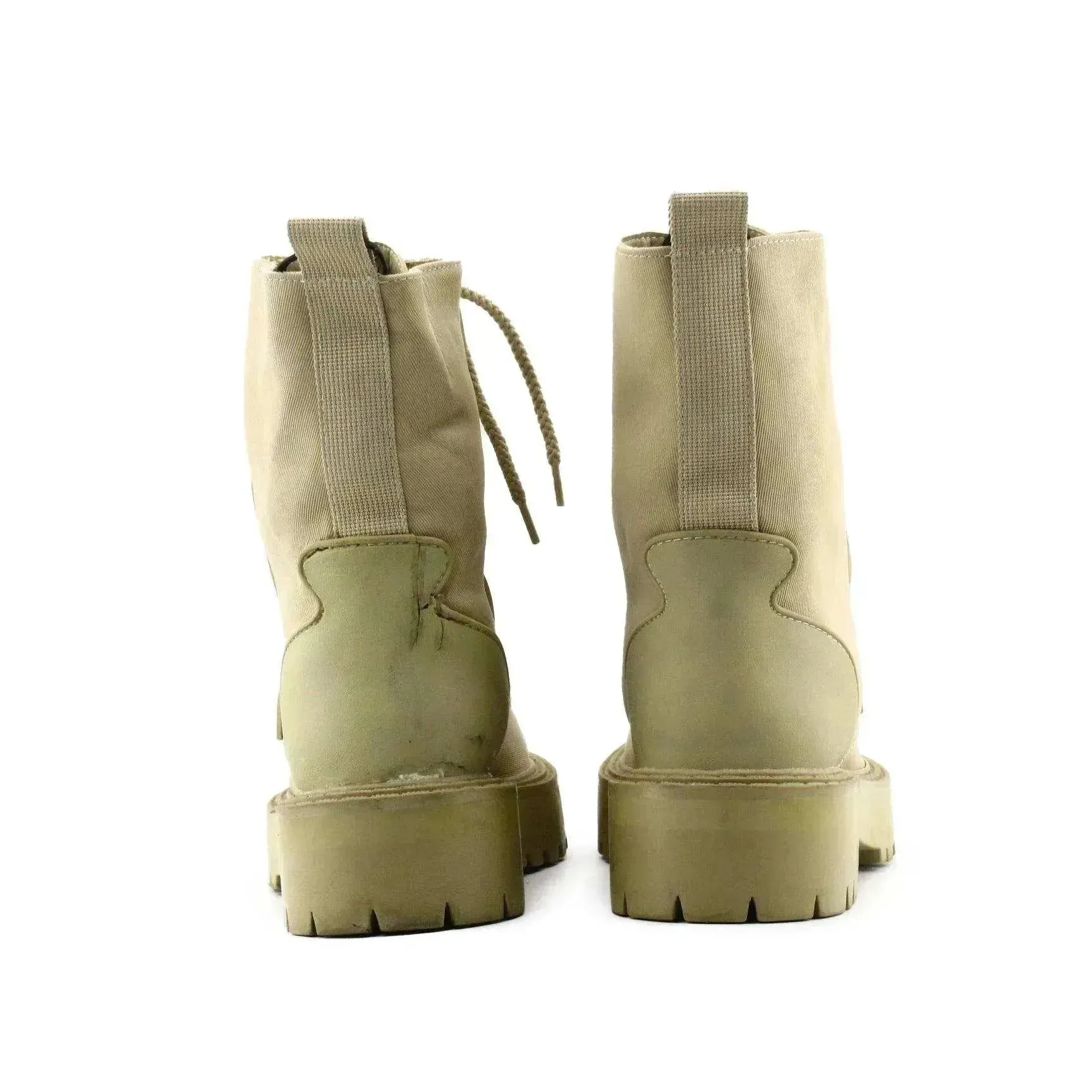 Zara Laces Combat Boots | Textile